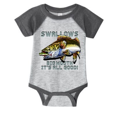 Funny Big Mouth Bass Swallows Infant Baby Jersey Bodysuit