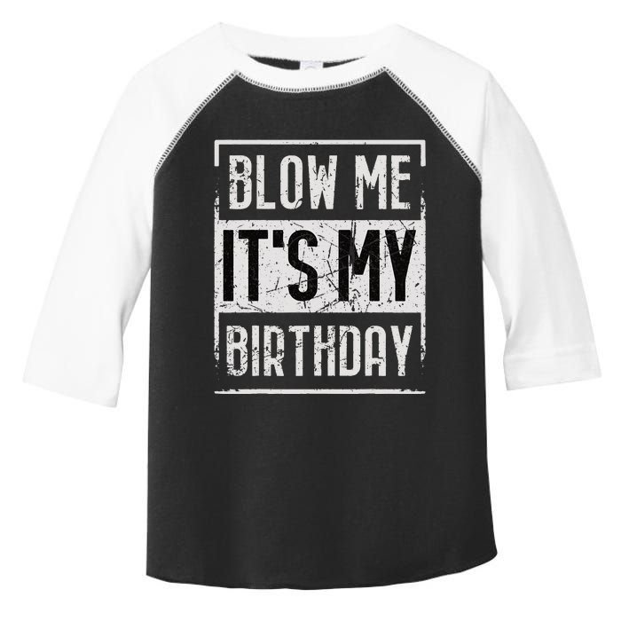 Funny Blow Me It's My Birthday Candle for Birthdays Vintage Toddler Fine Jersey T-Shirt