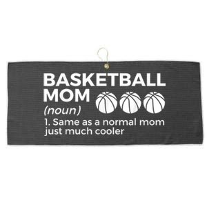 Funny Basketball Mom Definition Large Microfiber Waffle Golf Towel