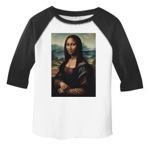 Funny Black Mona Lisa Afro Queen Juneteenth History Toddler Fine Jersey T-Shirt