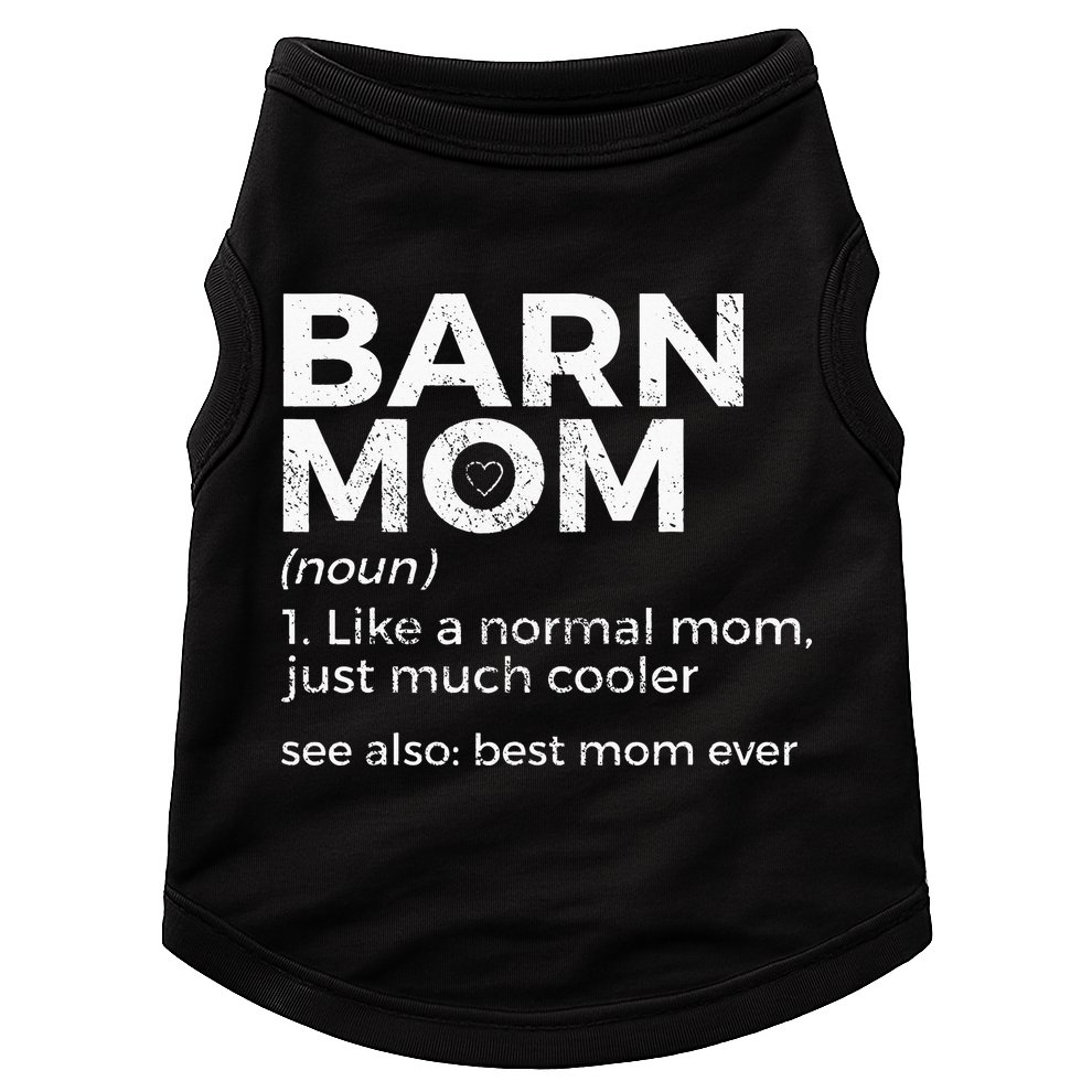 Funny Barn Mom Definition Best Mom Ever Horse Riding Doggie Tank