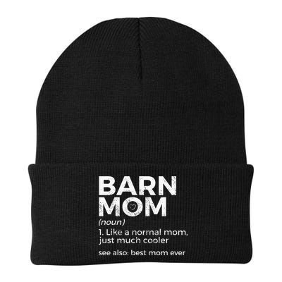 Funny Barn Mom Definition Best Mom Ever Horse Riding Beanie