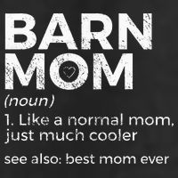 Funny Barn Mom Definition Best Mom Ever Horse Riding Beanie
