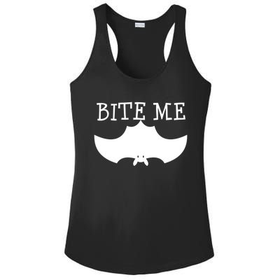 Fun Bite Me Bat Cute Cute Gift Great Gift Ladies PosiCharge Competitor Racerback Tank