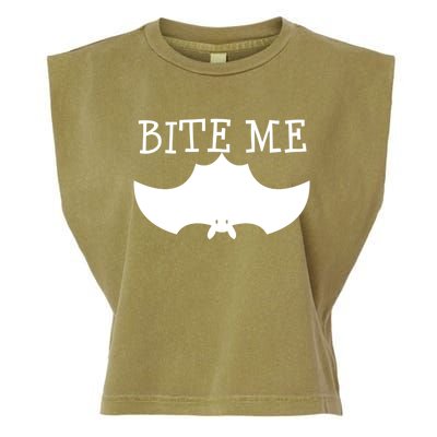 Fun Bite Me Bat Cute Cute Gift Great Gift Garment-Dyed Women's Muscle Tee