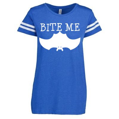 Fun Bite Me Bat Cute Cute Gift Great Gift Enza Ladies Jersey Football T-Shirt