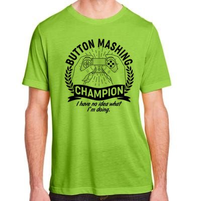 Funny Button Mashing Champion Video Gamer Adult ChromaSoft Performance T-Shirt