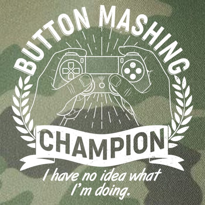 Funny Button Mashing Champion Video Gamer Legacy Tie Dye Trucker Hat