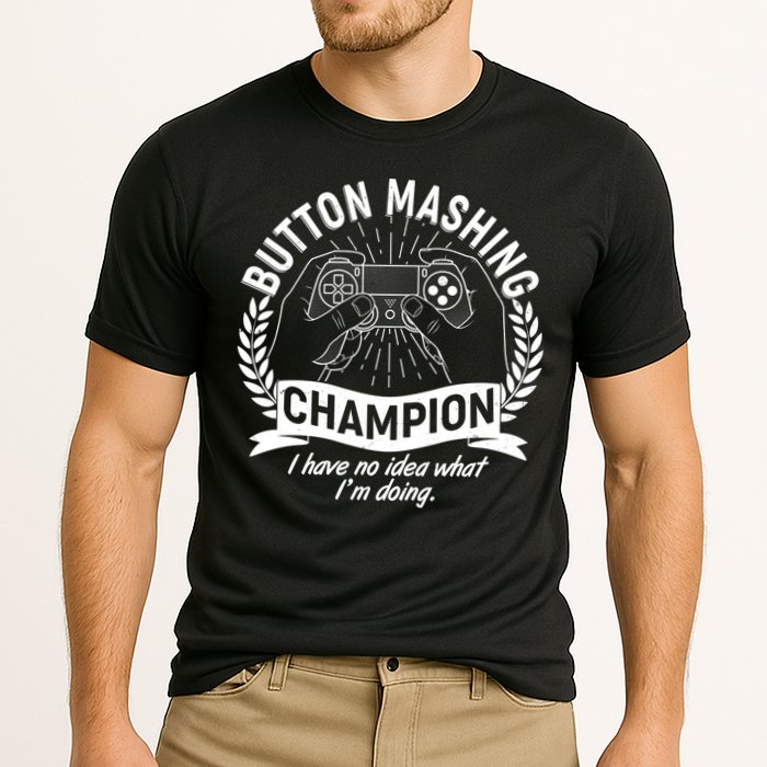 Funny Button Mashing Champion Video Gamer Performance Shirt