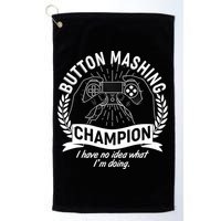 Funny Button Mashing Champion Video Gamer Golf Towel