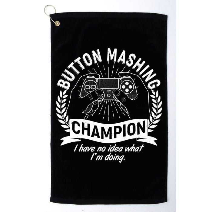 Funny Button Mashing Champion Video Gamer Golf Towel