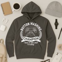 Funny Button Mashing Champion Video Gamer Hoodie