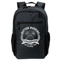 Funny Button Mashing Champion Video Gamer Backpack