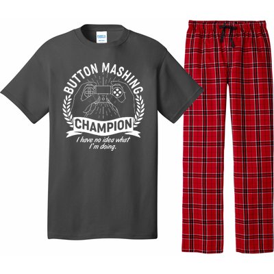 Funny Button Mashing Champion Video Gamer Pajama Set