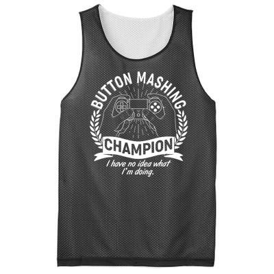 Funny Button Mashing Champion Video Gamer Mesh Reversible Basketball Jersey Tank