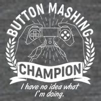 Funny Button Mashing Champion Video Gamer Mousepad