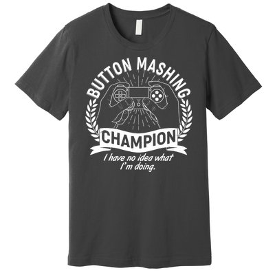 Funny Button Mashing Champion Video Gamer Premium T-Shirt