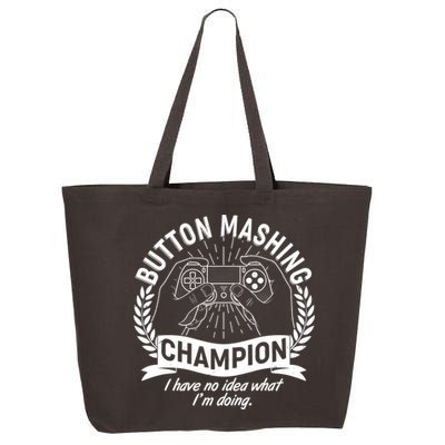 Funny Button Mashing Champion Video Gamer 25L Jumbo Tote