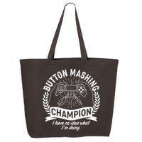 Funny Button Mashing Champion Video Gamer 25L Jumbo Tote