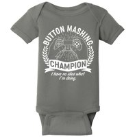 Funny Button Mashing Champion Video Gamer Baby Bodysuit