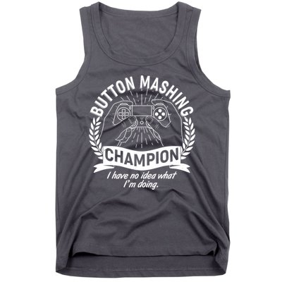 Funny Button Mashing Champion Video Gamer Tank Top