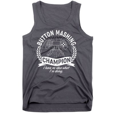 Funny Button Mashing Champion Video Gamer Tank Top