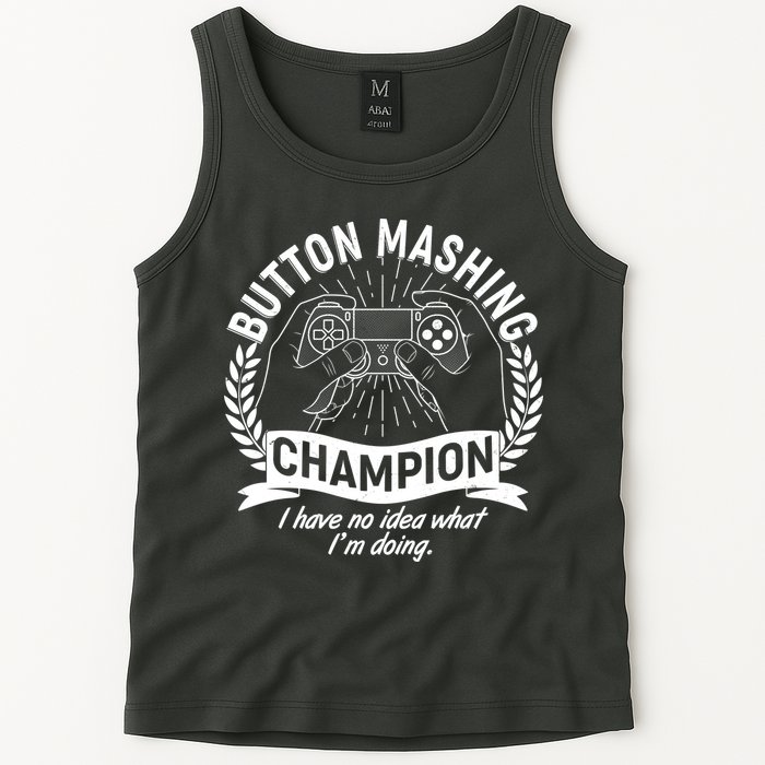 Funny Button Mashing Champion Video Gamer Tank Top