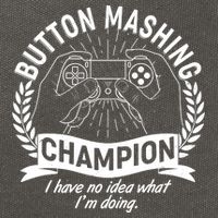 Funny Button Mashing Champion Video Gamer Cotton Canvas Backpack