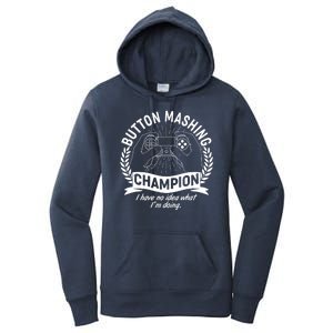 Funny Button Mashing Champion Video Gamer Women's Pullover Hoodie