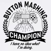 Funny Button Mashing Champion Video Gamer Garment-Dyed Sweatshirt
