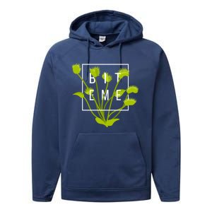 Funny Bite Me Gift Performance Fleece Hoodie