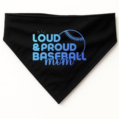 Funny Baseball Mom Loud And Proud Baseball Mom Meaningful Gift USA-Made Doggie Bandana