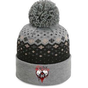 Funny Bullet My For Valentine Splattered Logo Gift The Baniff Cuffed Pom Beanie