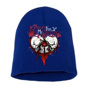 Funny Bullet My For Valentine Splattered Logo Gift Short Acrylic Beanie