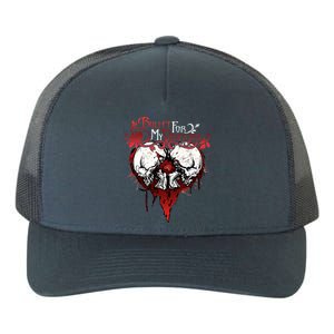 Funny Bullet My For Valentine Splattered Logo Gift Yupoong Adult 5-Panel Trucker Hat