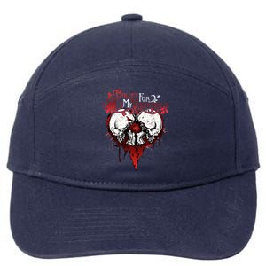 Funny Bullet My For Valentine Splattered Logo Gift 7-Panel Snapback Hat