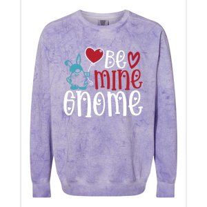 Funny Be Mine Gnome Valentine’s Day Graphic Meaningful Gift Colorblast Crewneck Sweatshirt