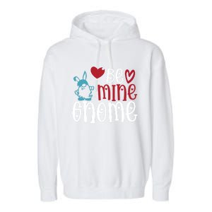 Funny Be Mine Gnome Valentine’s Day Graphic Meaningful Gift Garment-Dyed Fleece Hoodie