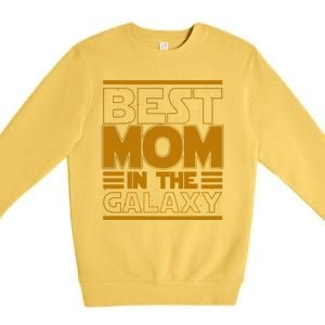 Funny Best Mom In The Galaxy SciFi Fan Premium Crewneck Sweatshirt