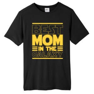 Funny Best Mom In The Galaxy SciFi Fan Tall Fusion ChromaSoft Performance T-Shirt