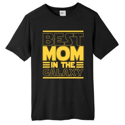 Funny Best Mom In The Galaxy SciFi Fan Tall Fusion ChromaSoft Performance T-Shirt