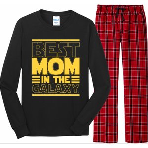 Funny Best Mom In The Galaxy SciFi Fan Long Sleeve Pajama Set