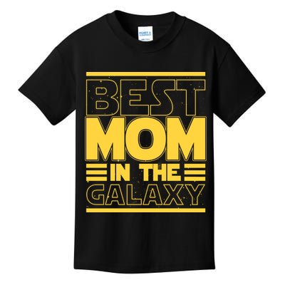 Funny Best Mom In The Galaxy SciFi Fan Kids T-Shirt