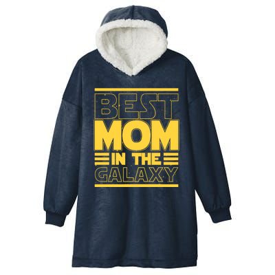 Funny Best Mom In The Galaxy SciFi Fan Hooded Wearable Blanket