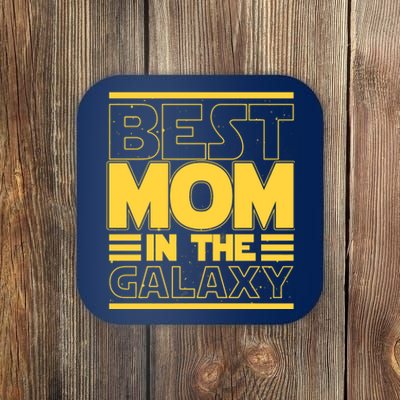 Funny Best Mom In The Galaxy SciFi Fan Coaster