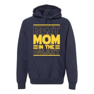 Funny Best Mom In The Galaxy SciFi Fan Premium Hoodie