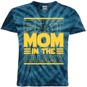 Funny Best Mom In The Galaxy SciFi Fan Kids Tie-Dye T-Shirt