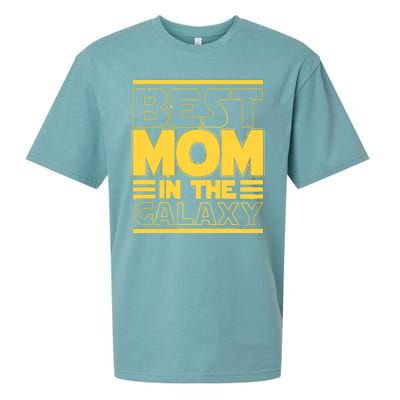 Funny Best Mom In The Galaxy SciFi Fan Sueded Cloud Jersey T-Shirt