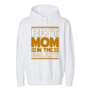 Funny Best Mom In The Galaxy SciFi Fan Garment-Dyed Fleece Hoodie