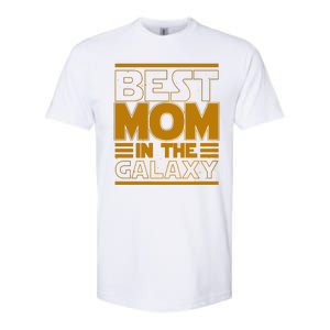 Funny Best Mom In The Galaxy SciFi Fan Softstyle CVC T-Shirt